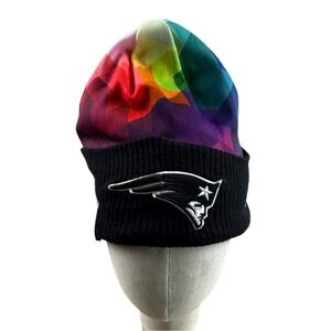 New Era New England Patriots NFL Knit Beanie Hat Multi Color Prism New